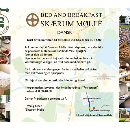 Bed and Breakfast Skaerum Molle Вемб Экстерьер фото