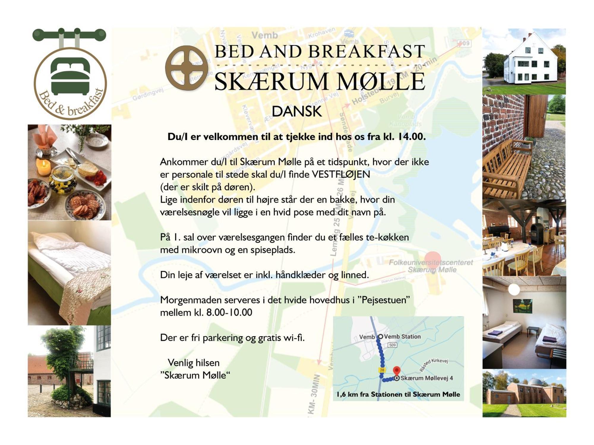 Bed and Breakfast Skaerum Molle Вемб Экстерьер фото